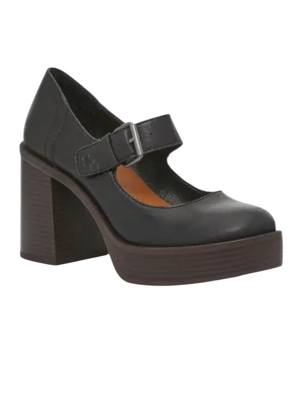 Lucky Brand Oliviea Platform Mary Jane chucky Block Heels in Black 90s Y2K